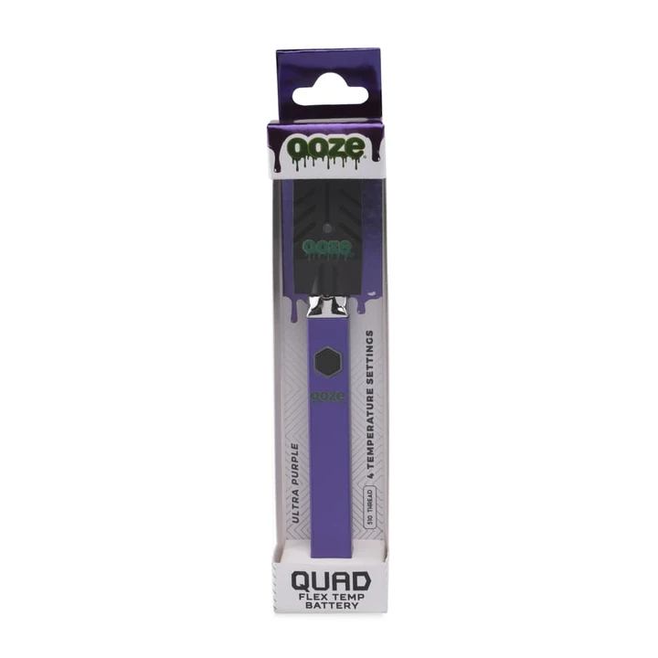 New Ooze Quad 510 Thread 500 mAh Square Vape Pen Battery + USB Charger