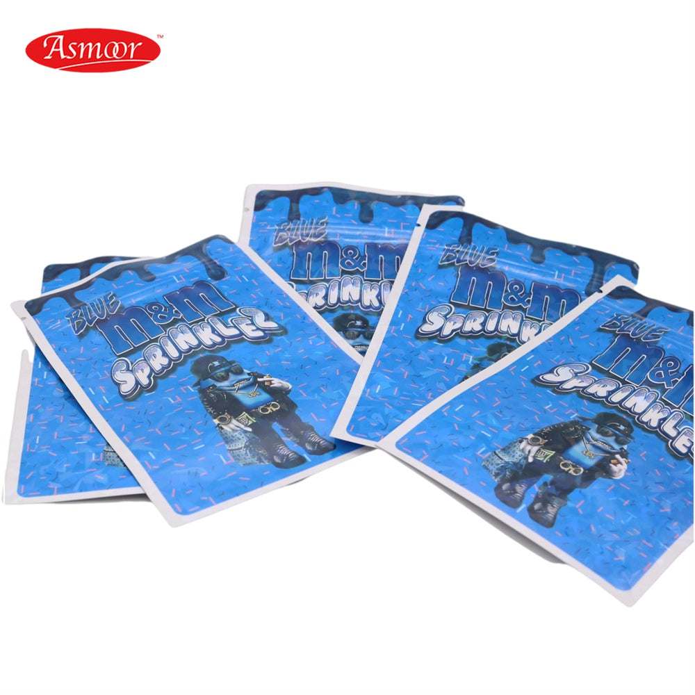 In Stock 3.5g Runtz Mylar Bags for Zipper Top Stand Up Pouch Smell Proof Bags For Doja Mylar Bag