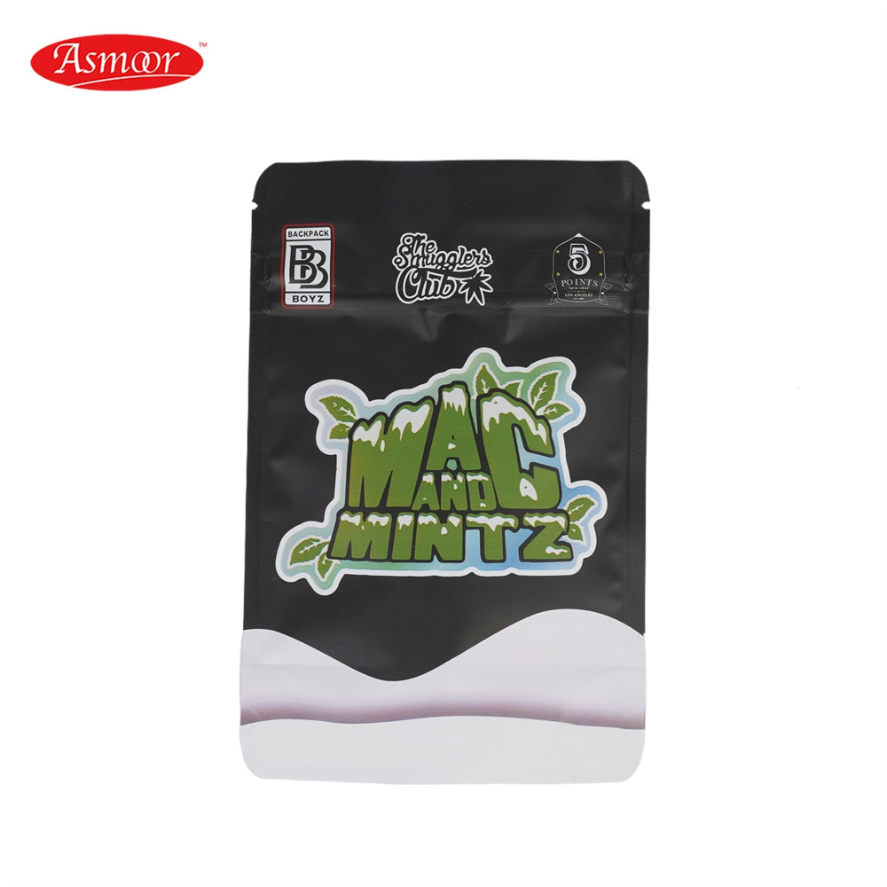 In Stock 3.5g Runtz Mylar Bags for Zipper Top Stand Up Pouch Smell Proof Bags For Doja Mylar Bag