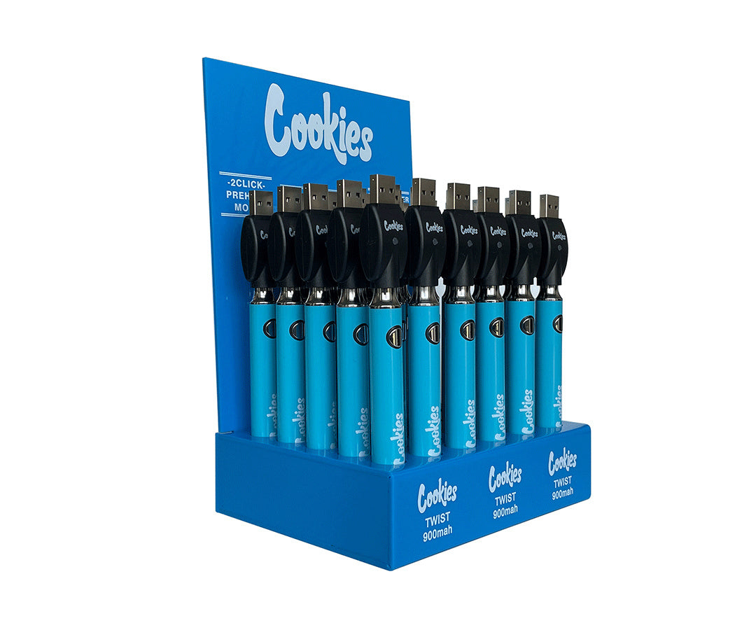 2021 new arrival 900mah 510 thread cartridge cookies pen battery with adjustable voltage