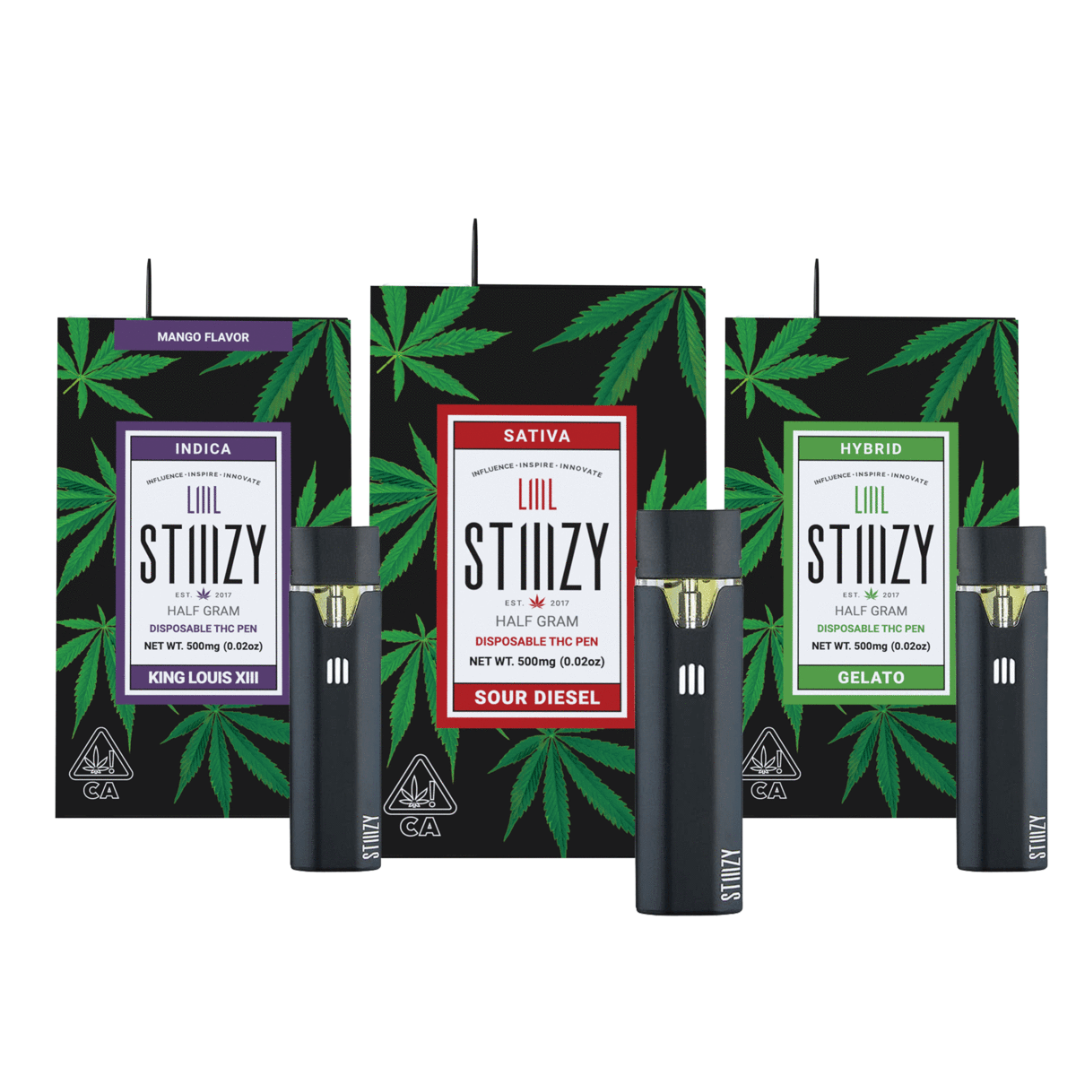 10 flavors  Stiiiizy Disposable - 0.5g LiiiL Stiiizy